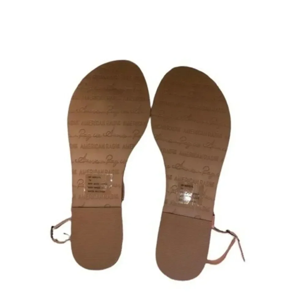 American Rag Krista T-Strap Flat Sandals Women's Shoes Size 10